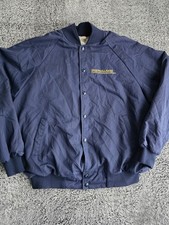 Navy Blue Vintage Ingersoll-Rand Centrifugal Compressor Division Work Jacket. XL