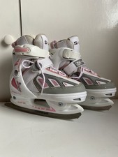 SFR Ice Skates Limited Edition  girls pink/white carbon blade UK13-3,EU32-35.5