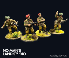Bolt Action British Airborne Platoon Command Team WW2 28mm Pro Painted WW2