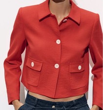 Zara RUSTIC BLAZER WITH PADDED