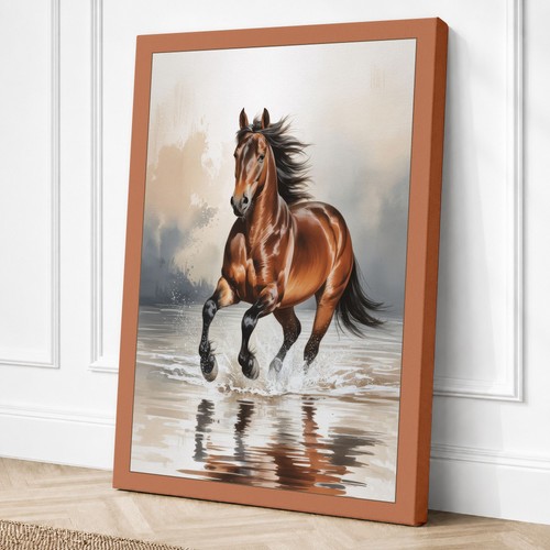 Horse motion realism canvas - in,