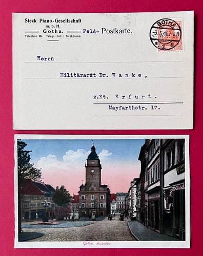 Postcard gotha in - 2,