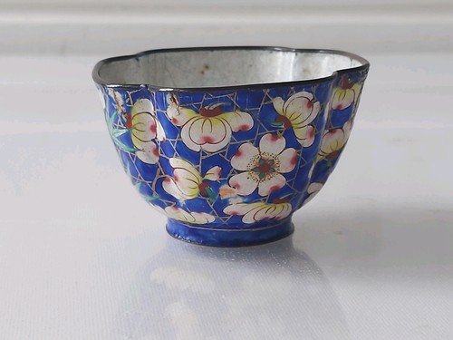 Antique canton enamel tea bowl - antique,
