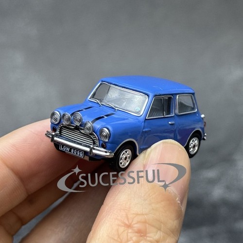 Blue morris cooper s - 1:64,