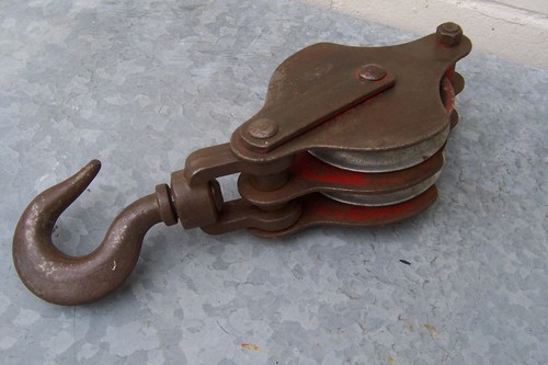 Vintage pulley swivel hook - vintage,
