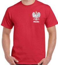 Poland T-Shirt Polska Eagle Orzel  Mens Polish Football World Cup 2022
