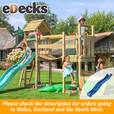 Jungle Voyager DIY Kids Play Area Wooden Climbing Frame with Slide Top Quality