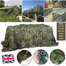 UK Camouflage Netting Camo Net UK Hunting Shooting Camping Army Green Hide Cover