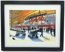 Arsenal. Quality Stadium Framed Football Club FC Wall Art Print. 14" x 11" Frame