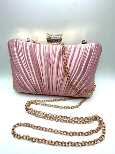Silk pink satin - satin, evening
