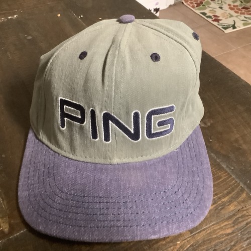 Vtg ping hat blue green - ping,