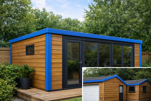 Cornflower blue steel corner - blue,