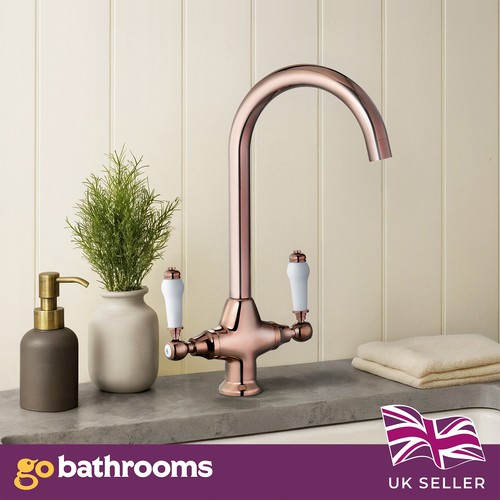 Copper kitchen sink tap - copper,