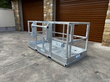 2.0m x 1.0m Galvanised Telescopic Handler Man-lift Safety Basket (Cradle)
