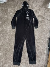 Boys Black One Piece Pyjama