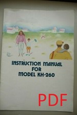 Instructions Knitting machine BROTHER  KH-260 Email/CD