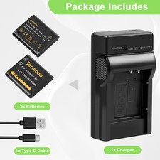 2Pcs Li-50B Battery+Charger