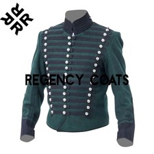 Men's Green Military Hussar