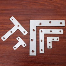 2/4/6/8pcs stainless steel Angle Plate Corner Brace L Shaped Flat Repair Bracket