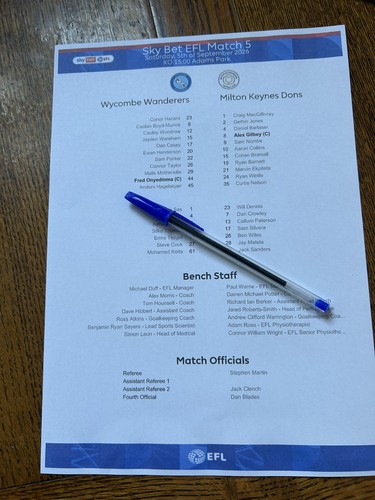 Wycombe dons sep 2027 - v,