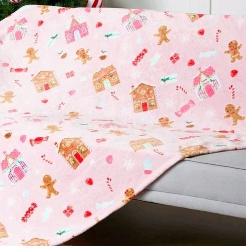 Christmas pink gingerbread - christmas,