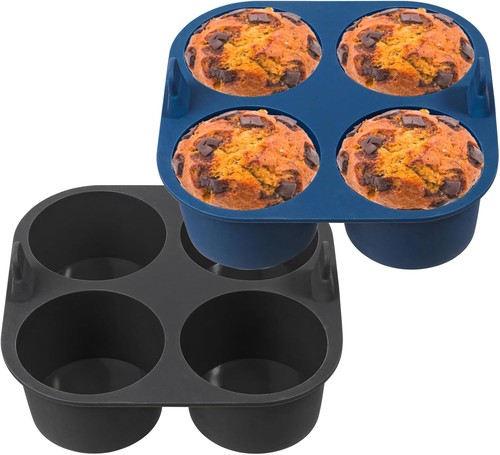 Silicone deep muffin tray for - deep,