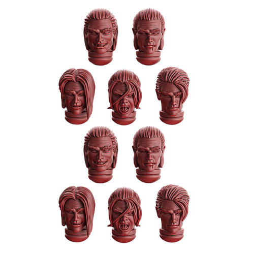Crimson wings male heads - crimson,