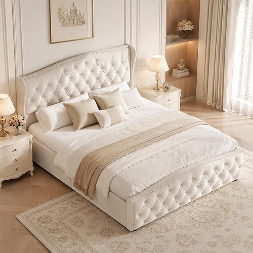 4ft6 double ottoman bed - double,