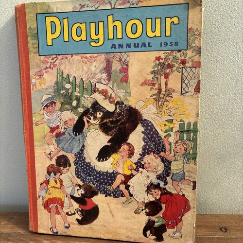 Vintage playhour annual 1958 - playhour,