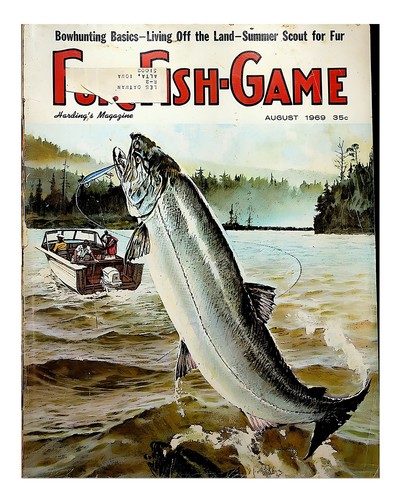 Vintage fishing magazine cover - fishing,