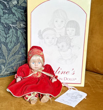 Limited Edition Pauline Bjonness-Jacobson Porcelain Doll Christmas Girl 7.5"
