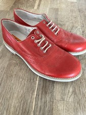 Petasil Red Leather Brogues UK 3 / EU 36 , Classic Wingtip