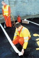 Thermoplastic road line marking white 50mm 5metre Roll Colour White