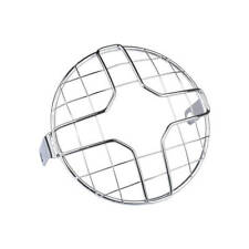 6.5" Headlight Mesh Grill Guard Chrome Motorcycle Headlight Lamp Cover Protector