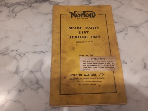 Norton jubilee parts - , list
