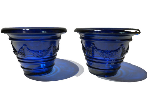 Vintage cobalt blue glass - 2, x