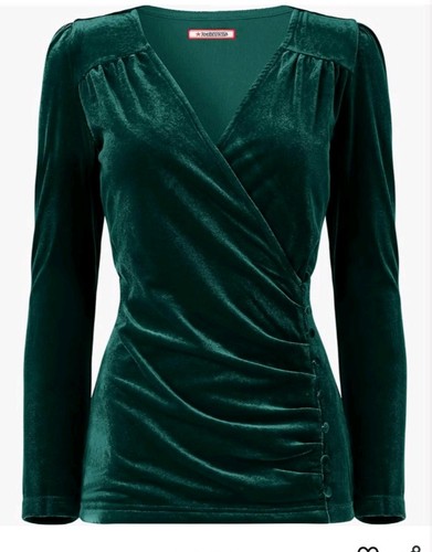 Joe browns velour green mock - joe,