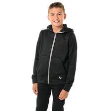Bauer Team Fleece Zip Up Hoodie in Black