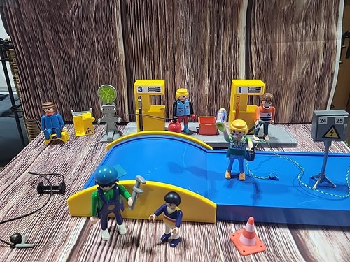 Playmobil gas station - gas, mixed