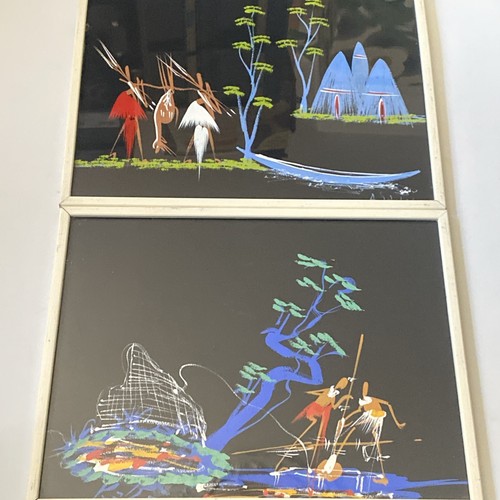 Two vintage framed african - two,