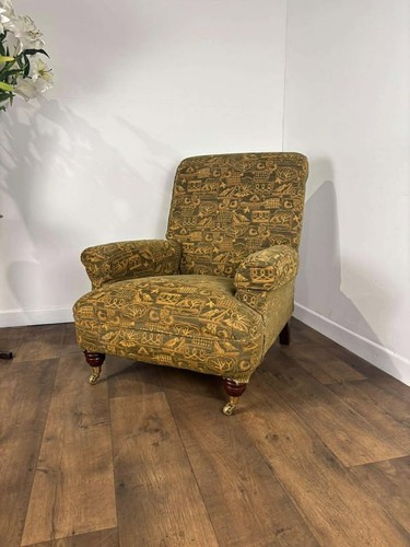 Antique style green armchair - antique,