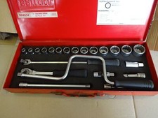 Britool socket 1/2" drive set NA251J 3/8"-1 1/4" AF + upgraded fine ratchet