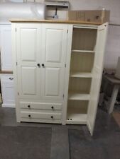 HAMPSHIRE PAINTED 3 DOOR WARDROBE WITH DRAWERS & SHELVING, BESPOKE SIZES COLOURS