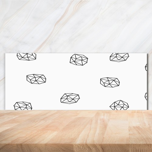 Kitchen glass splashback - kitchen,