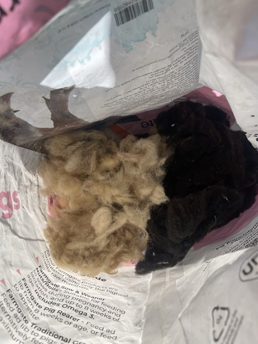 Part rovings sheep fleeces - rovings,