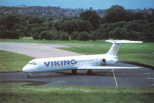 Postcard airline viking - postcard,
