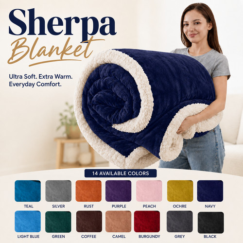 Super warm plush sherpa fleece - super,