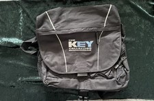 THE KEY COLLECTION MOTORCYCLE MESSENGER LAPTOP BAG WITH STRAP