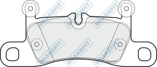 Apec rear brake pad set - set, for