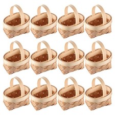 20 Pcs Mini Straw Baskets With